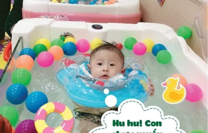 Bơi thủy liệu cho bé - Baby Floating 